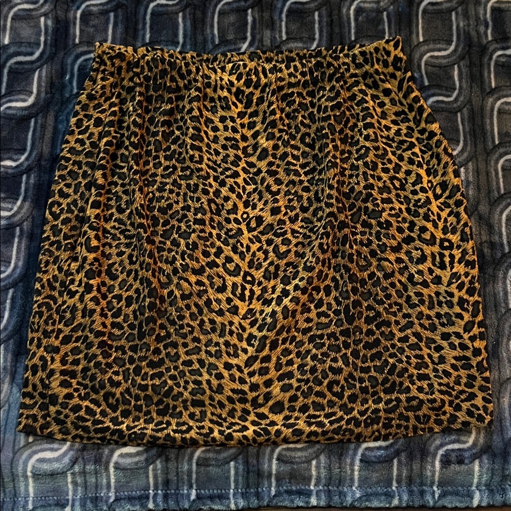 Chic vintage Leopard Mini Skirt